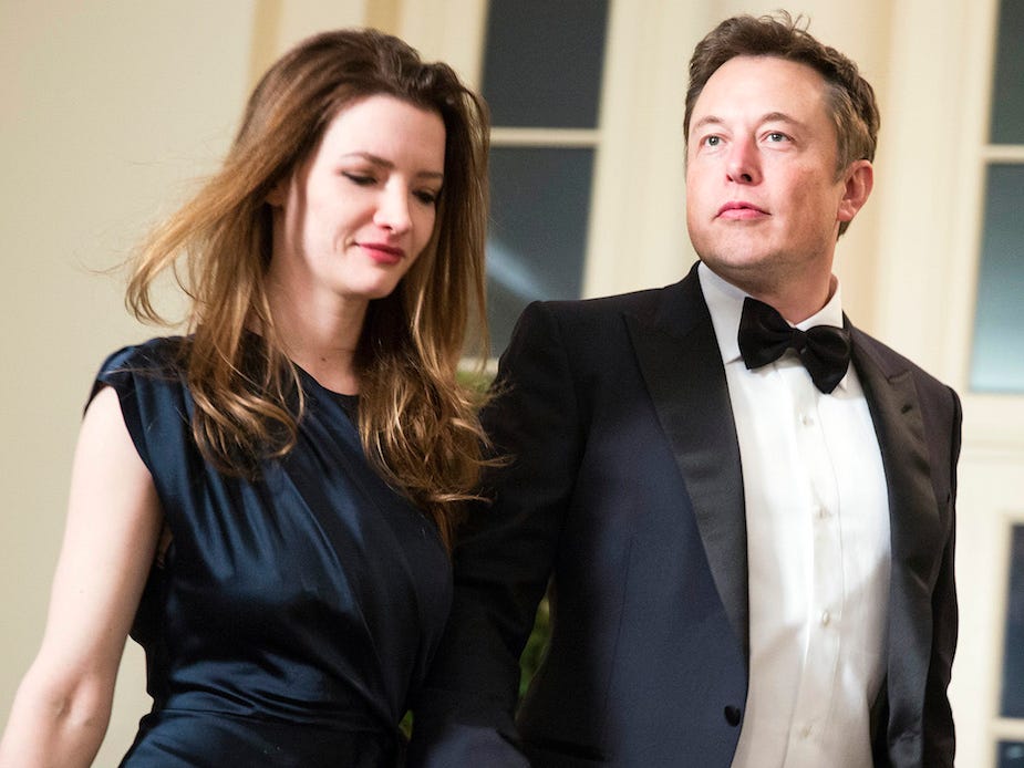 Elon Musk With First Wife Talulah Riley