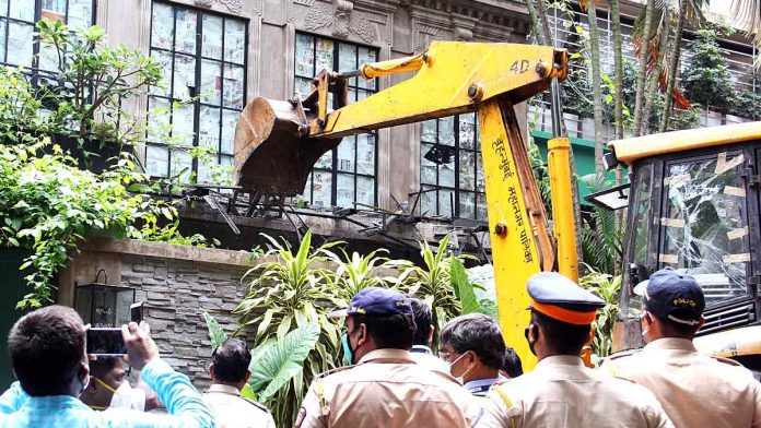 Bungalow of Kangana was demolished by BMC