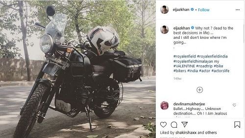 Eijaz Khan bike