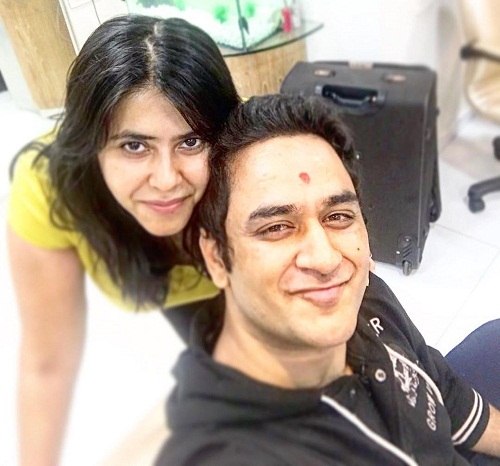 Vikas Gupta with Ekta Kapoor