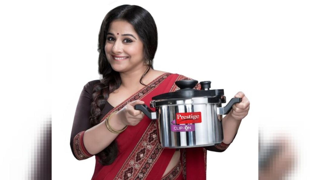 vidya balan prestige advertisement