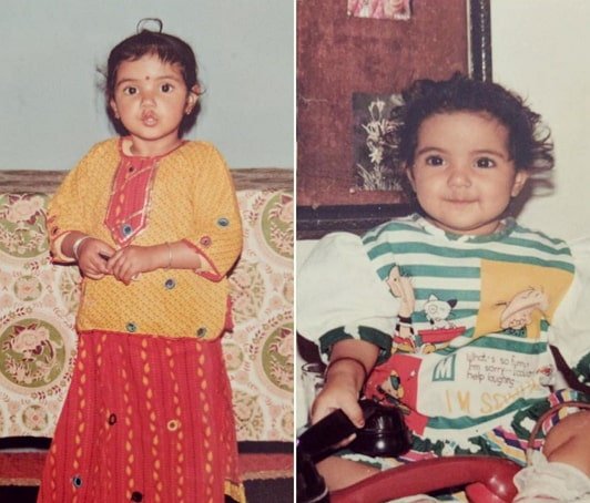 Childhood pic of Jasmin Bhasin