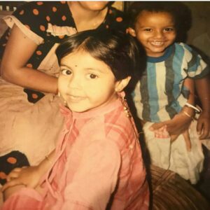 Childhood pic of Devoleena Bhatacharjee 