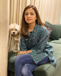 Sargun Mehta pet dog