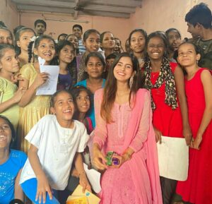 Sakshi Malik model Orphanage