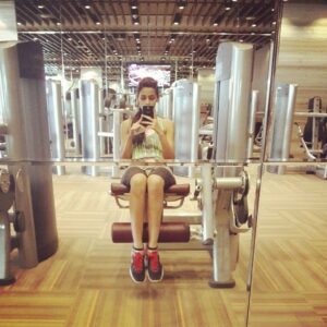 Sanjana Ganesan workout gym