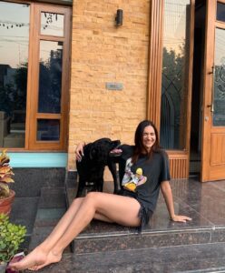 Sapna Malik pet dog