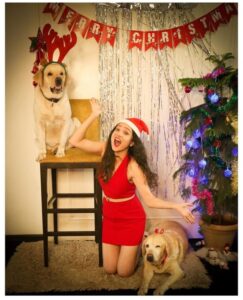 Ankita Lokhande pets Christmas 