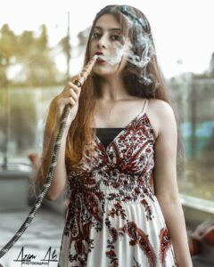 Isha Malviya smoking