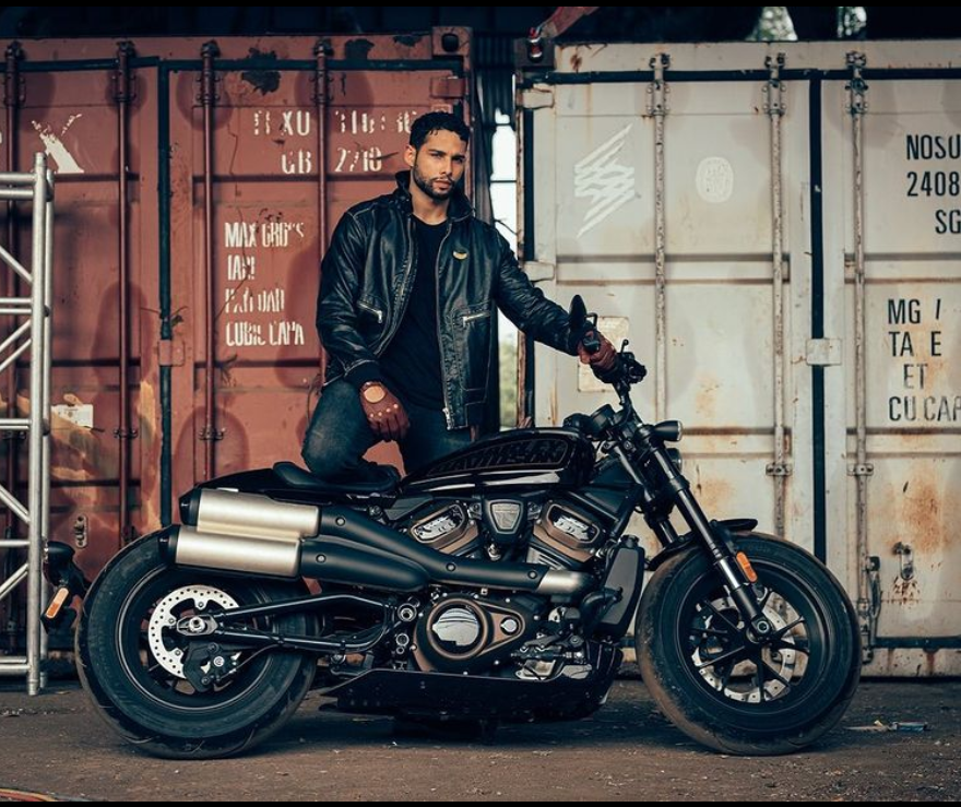 Siddhant Chaturvedi with his black beast