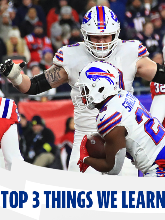 Top 3 things we learned from Bills vs. Patriots | Thursday Night Football